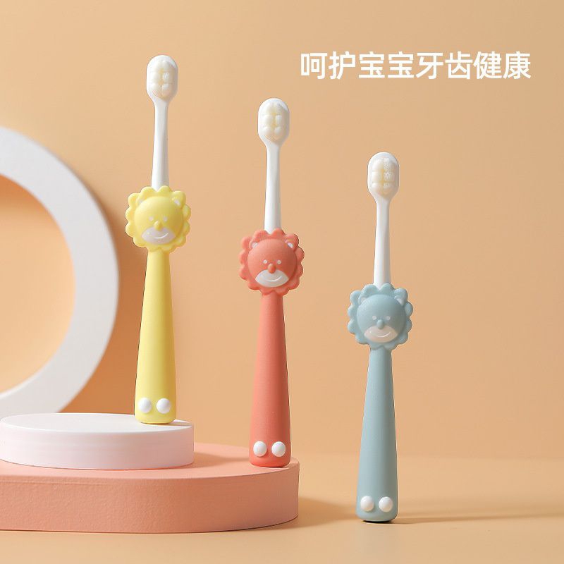 Bàn chải đánh răng cho bé tập đánh răng sợi lông tơ Cotton siêu mềm