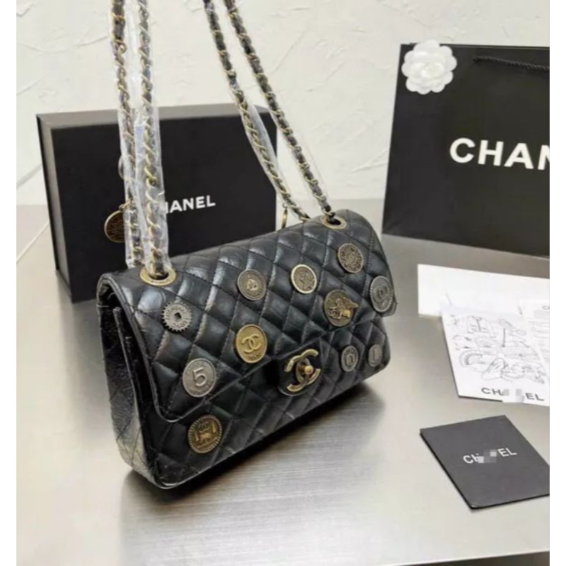 Túi đeo vai đeo chéo CHAN CHARM DaThật nhập khẩu Supper VIP