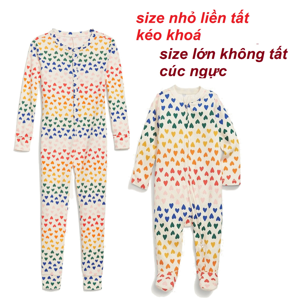 Link 2-Bộ body sleep SIZE ĐẠI 4T-14T 100% cotton đồ ngủ pyjama gia đình đồ đôi anh em sleepsuit liền thân unisex shopNEM