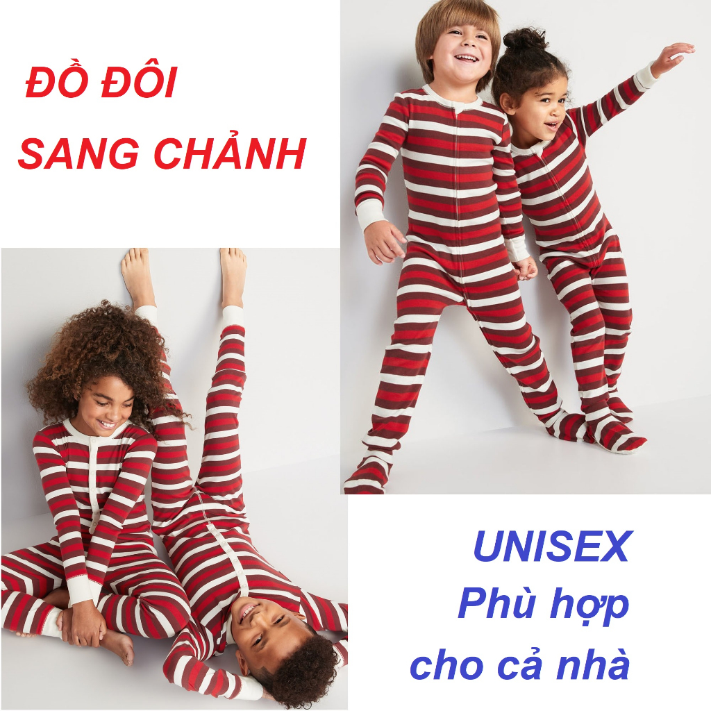 Link 2-Bộ body sleep SIZE ĐẠI 4T-14T 100% cotton đồ ngủ pyjama gia đình đồ đôi anh em sleepsuit liền thân unisex shopNEM