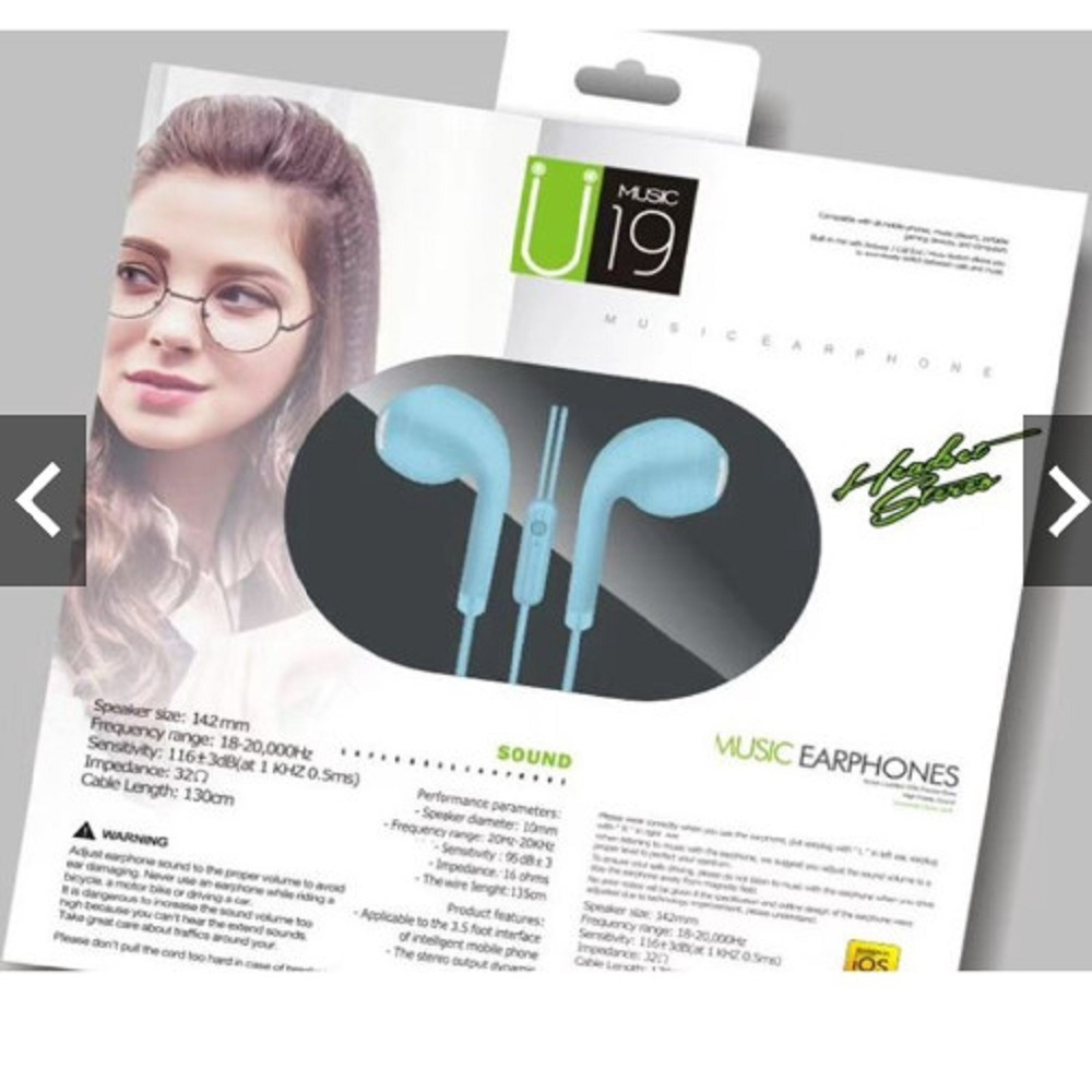 Tai nghe gaming có dây S P U19 có mic nhét tai phone chống ồn chơi game