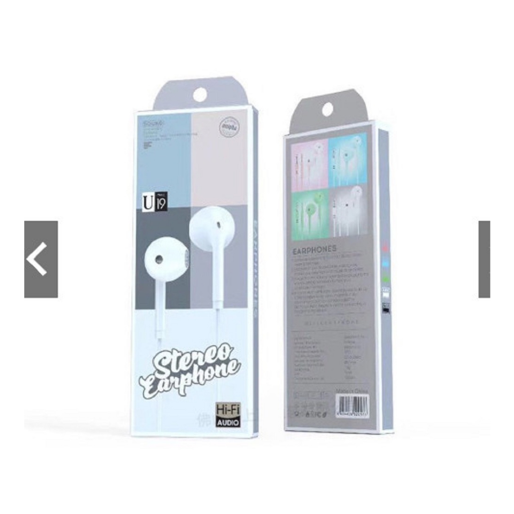 Tai nghe gaming có dây S P U19 có mic nhét tai phone chống ồn chơi game