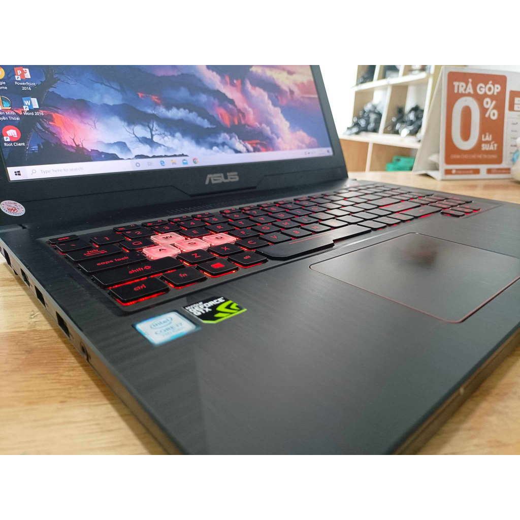 ASUS GAMING ROG FX503VD CORE I7 7700HQ RAM 8G SSD 128G+500G 15.6INCH FHD VGA GTX 1050