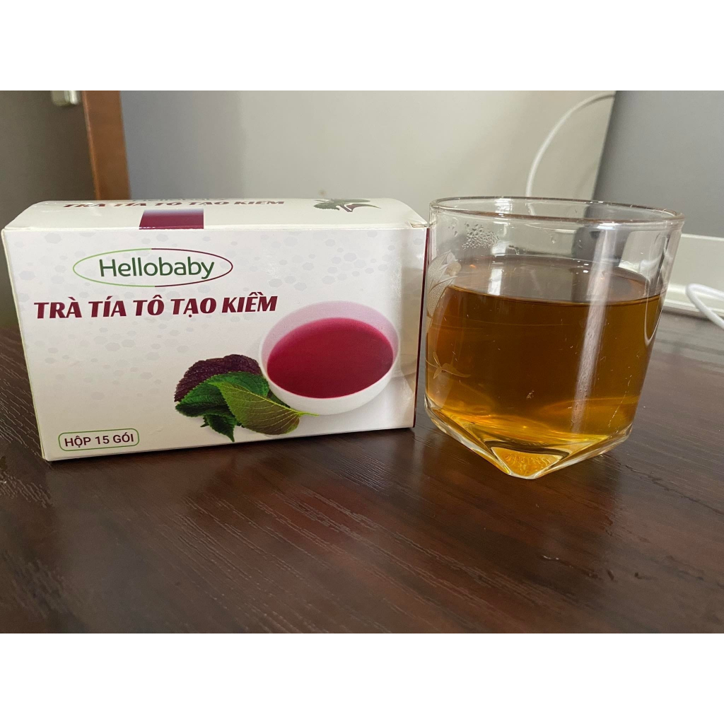 Trà tía tô tạo kiềm - Uống 2h/ tháng
