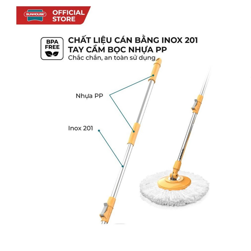 Cay lau nhà Xoay 360 Độ SUNHOUSE KS-MO350I