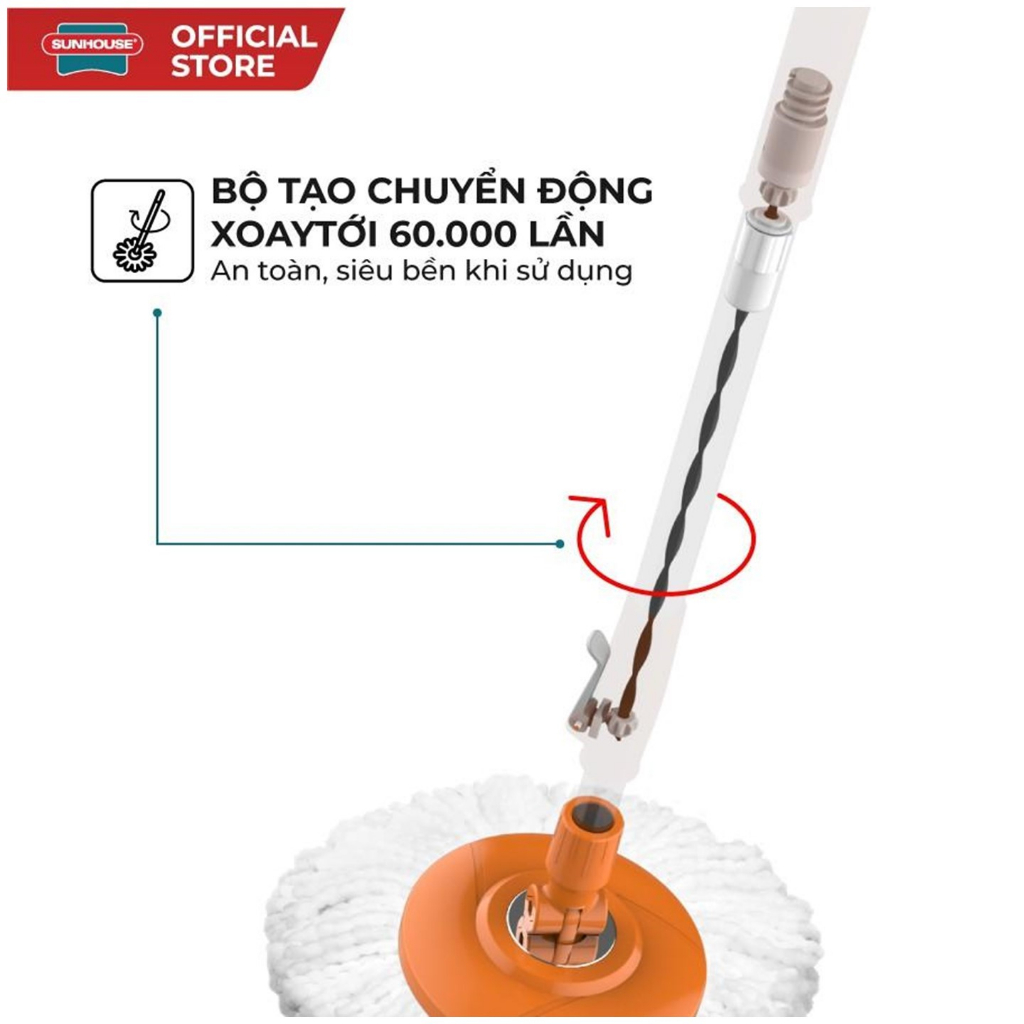 Cay lau nhà Xoay 360 Độ SUNHOUSE KS-MO350I