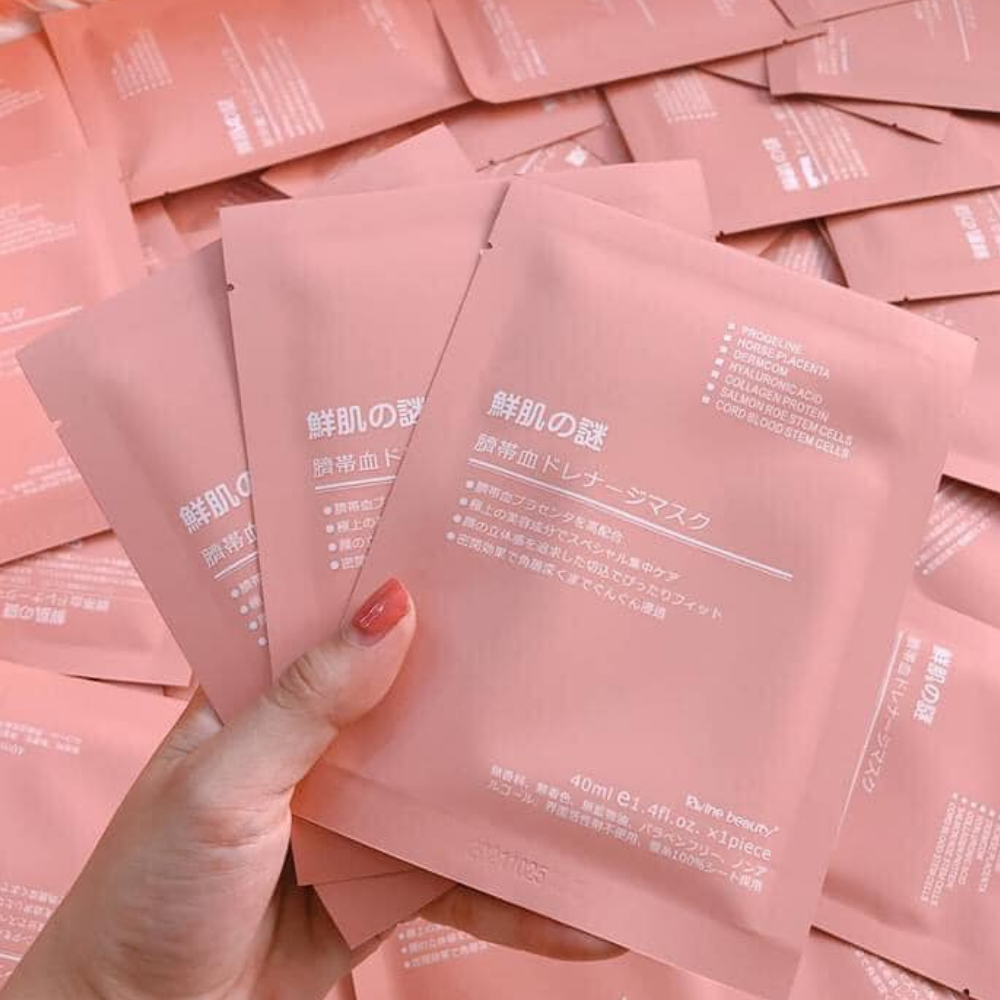 Mặt nạ nhau thai cừu dưỡng trắng, nâng cơ và trẻ hoá da