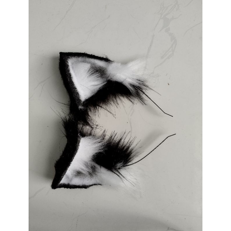 Cài tai mèo cosplay loại đẹp định hình dáng và đuôi mèo cosplay