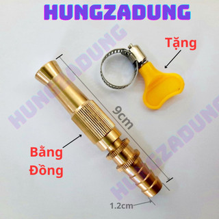 [ TẶNG CỔ DÊ SIẾT] Đầu Vòi Xịt Tăng Áp Rứa Xe, Vòi Xịt Nước , Vòi Tăng Áp Rửa  , HUTABI Hungzadung