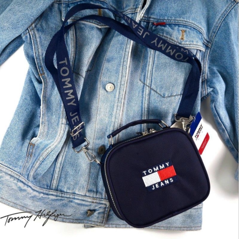 Túi Tommy Jean Block Blue