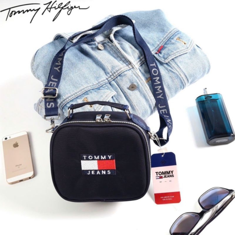 Túi Tommy Jean Block Blue