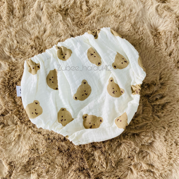 Quần chip xô muslin mềm mát thấm hút cho bé trai bé gái