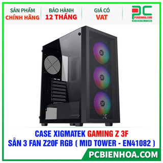 Case xigmatek gaming z 3f - sẵn 3 fan z20f rgb
