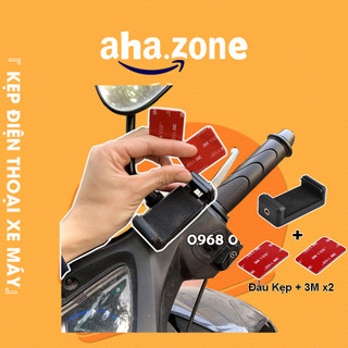 Kẹp điện thoại xe máy + miếng dán 3M chính hãng