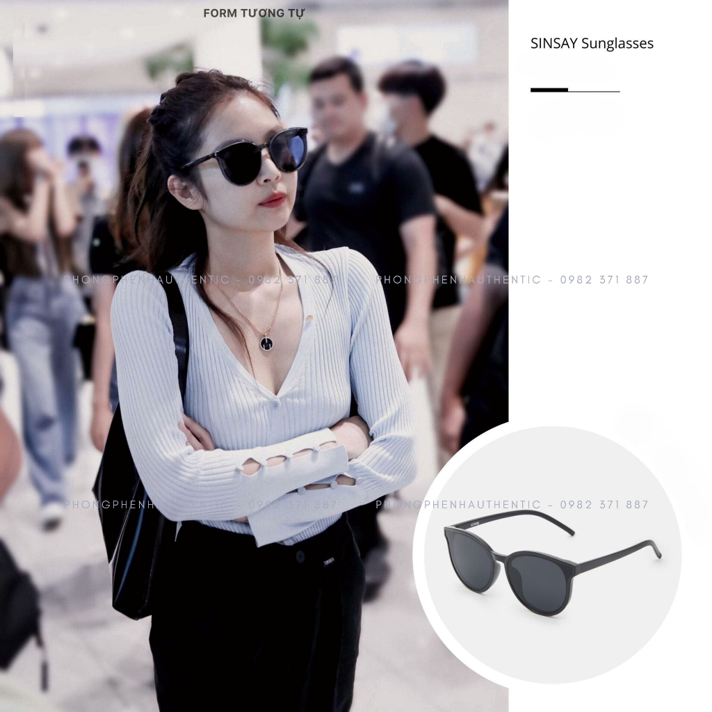 Kính mát Nữ Sinsay vợt sale Ba Lan - mát mắt , chống tia UV - bill mua hàng chính hãng site chủ Sinsay - PHỒNG ỀNH