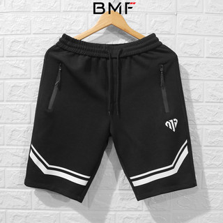 Quần Short nam V chất thun co giãn, khóa chống nước, vải mềm, trẻ trung thể thao BMF (45-85kg)
