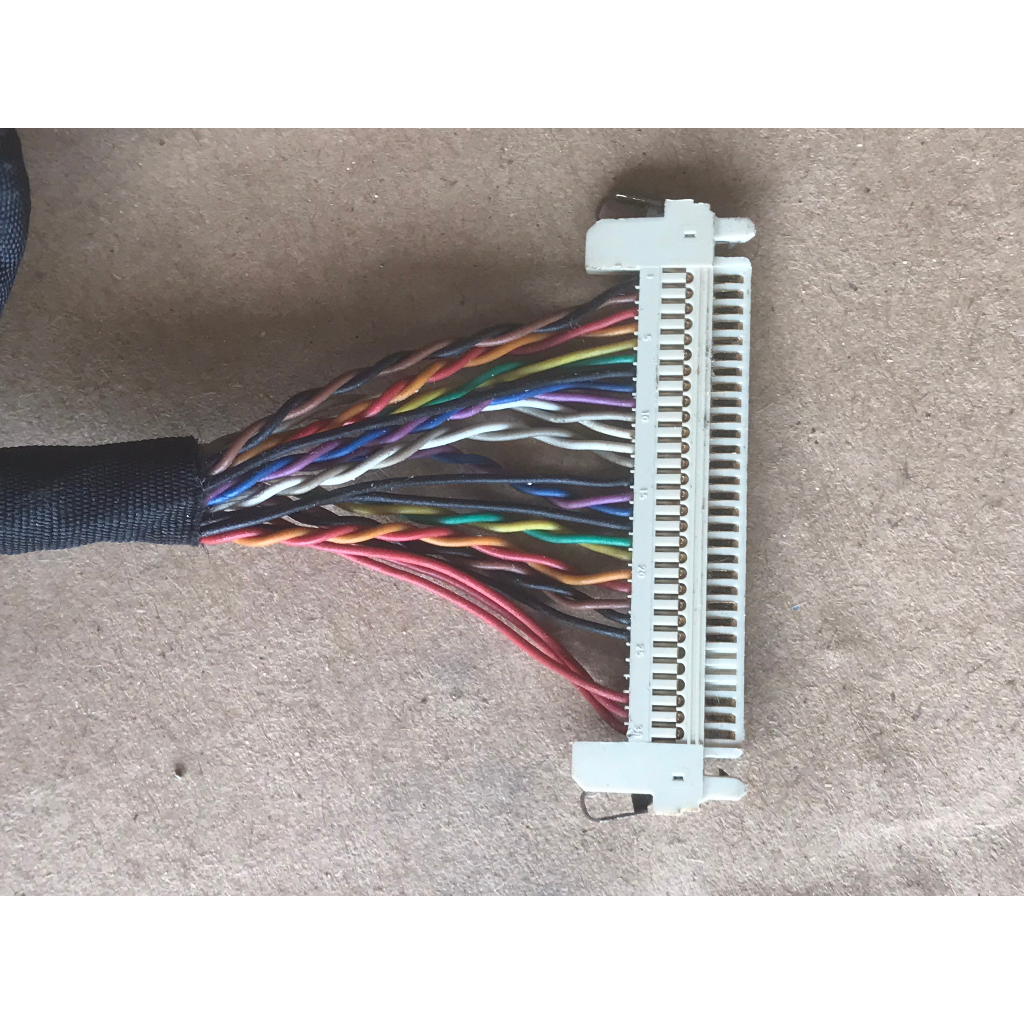 Cáp LVDS 30 Pin 8 cặp tín hiệu 1400x900 1600x900 1920x1080 - Chân cắm - Tháo máy sống