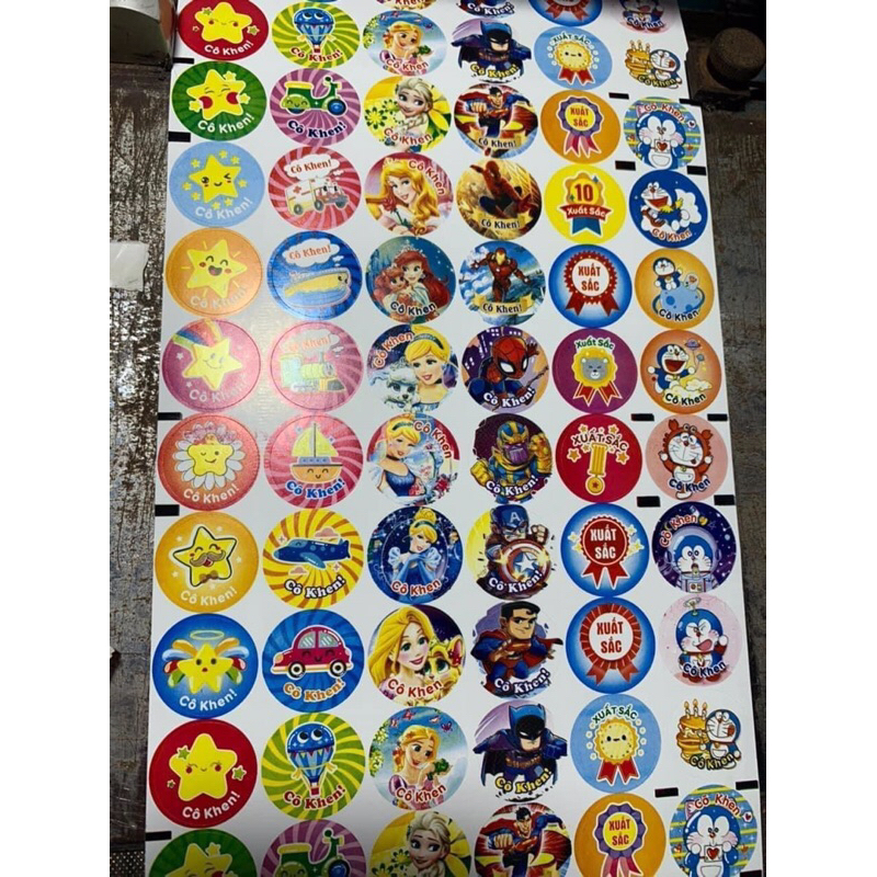 sticker khen thưởng(lời khen tiếng việt)