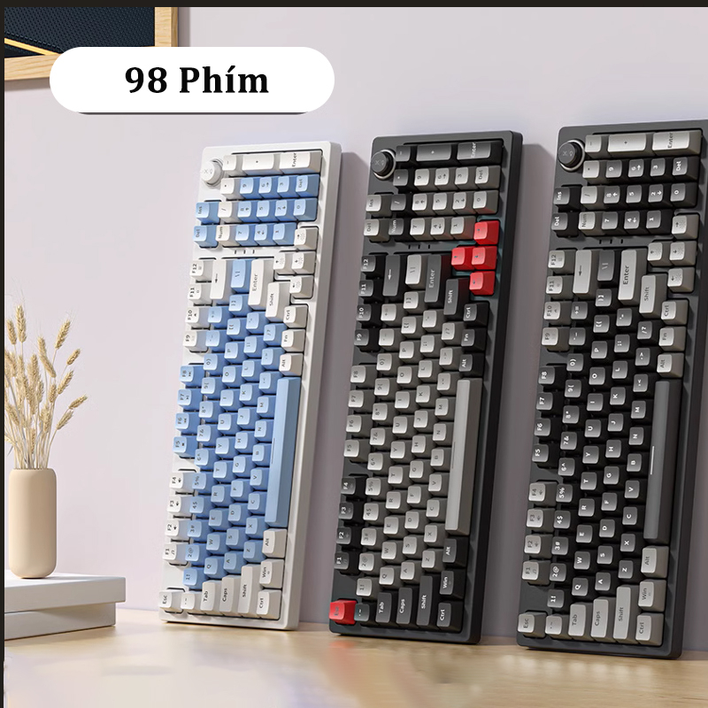 Bàn Phím Cơ Hotswap ZA981 Red Switch Layout 98 Phím Led Rainbow Bàn Phím Gaming Văn Phòng D01