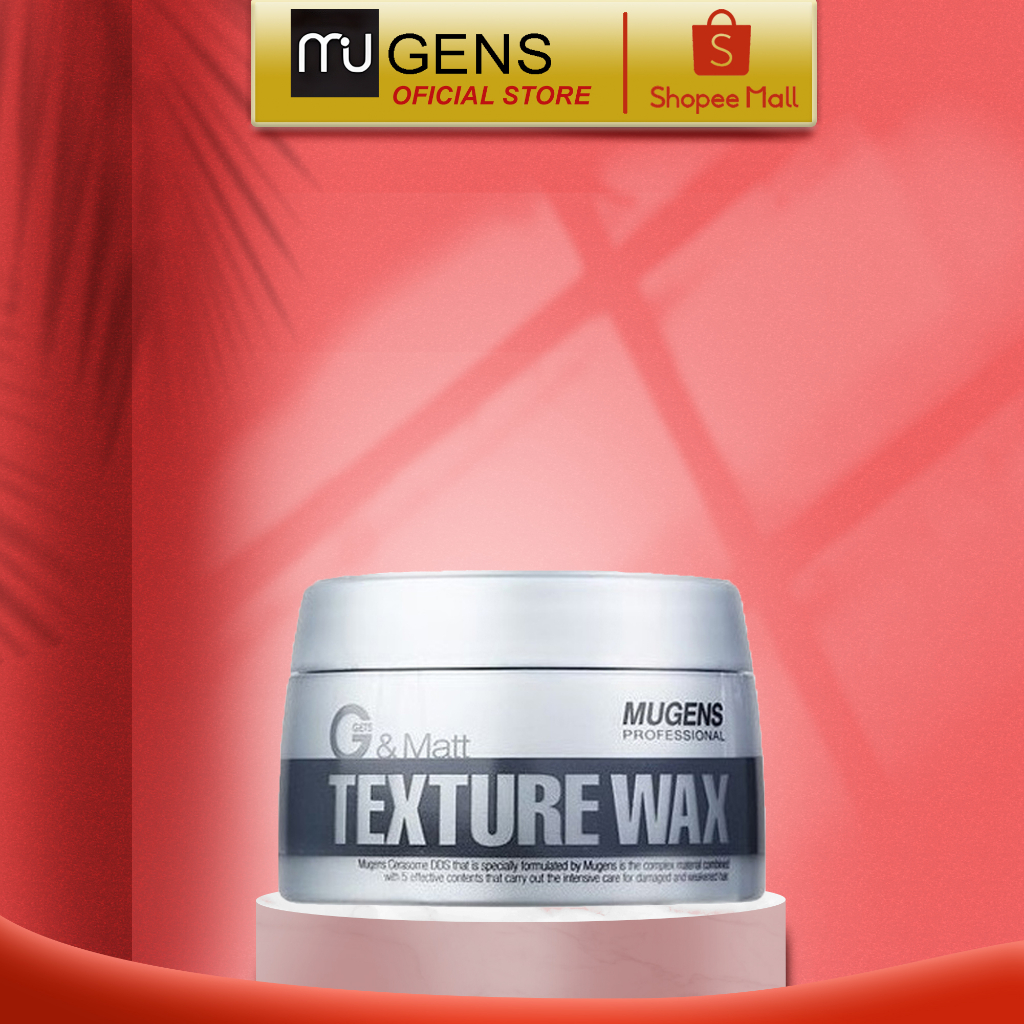 Sáp vuốt tóc MUGENS Texture Wax tạo kiểu khô cứng giữ nếp cực lâu ST10