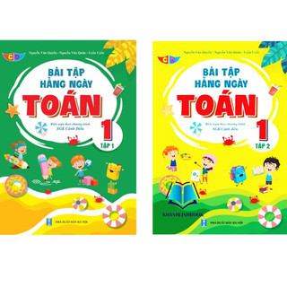 Sách - combo bài tập hằng ngày toán 1 - tập 1 + 2 - cánh diều