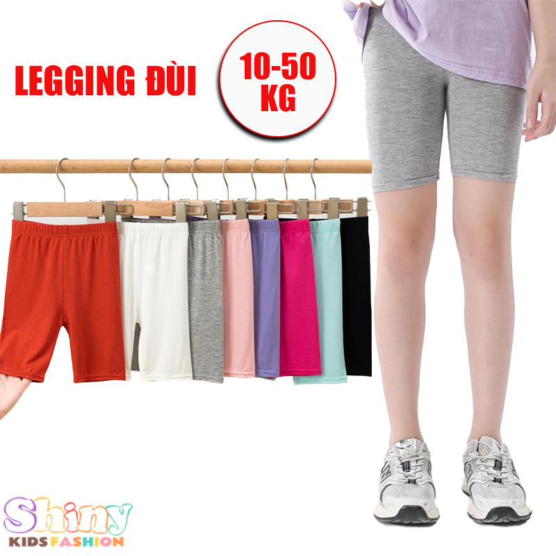 Quần legging đùi thun ôm cotton co giãn 4 chiều 10-50kg