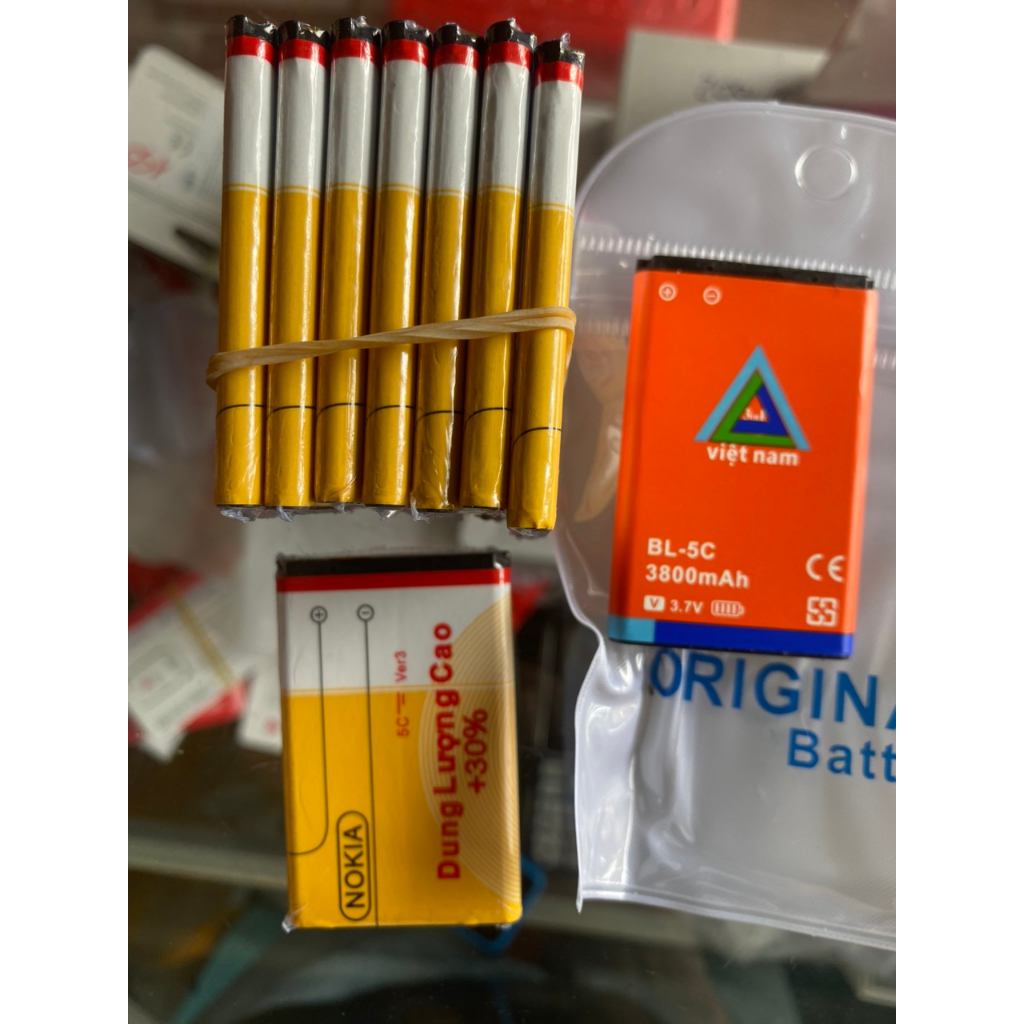 Pin 5C Dung lượng cao và Siêu dung lượng pin dùng cả tuần không hết  3800mAh/1250mAh SX Tại Việt Nam