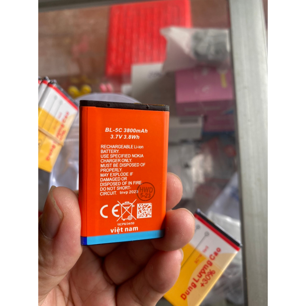 Pin 5C Dung lượng cao và Siêu dung lượng pin dùng cả tuần không hết  3800mAh/1250mAh SX Tại Việt Nam