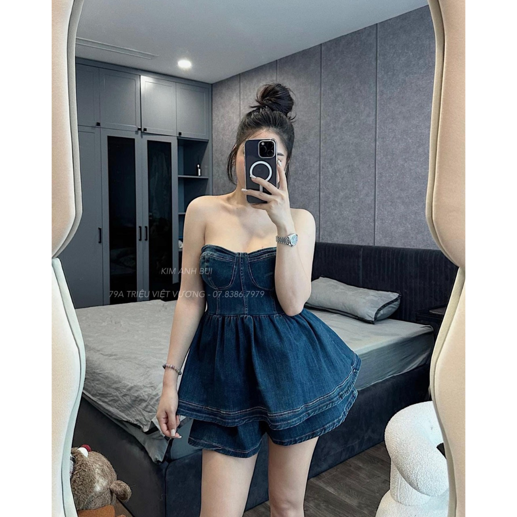 SET JEAN 2 DÂY MIX SOOC SEXY SANG CHẢNH HOT TREND