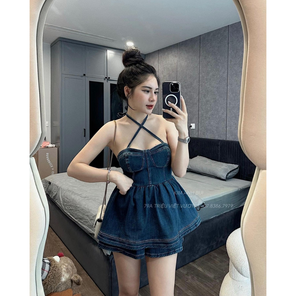 SET JEAN 2 DÂY MIX SOOC SEXY SANG CHẢNH HOT TREND