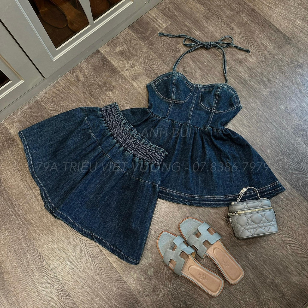 SET JEAN 2 DÂY MIX SOOC SEXY SANG CHẢNH HOT TREND