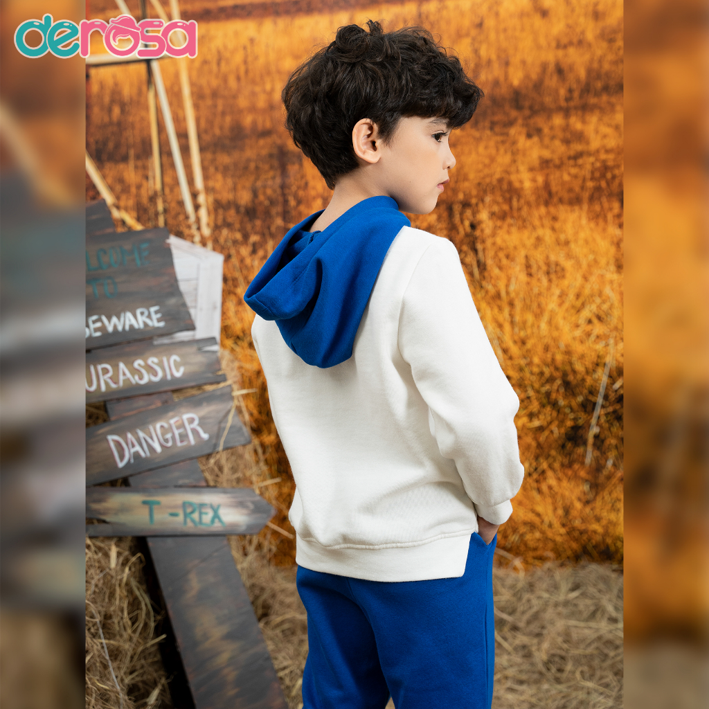 Bộ quần áo hoodie cho bé trai DEROSA KIDS từ 2 đến 6 tuổi AWKDD1059B