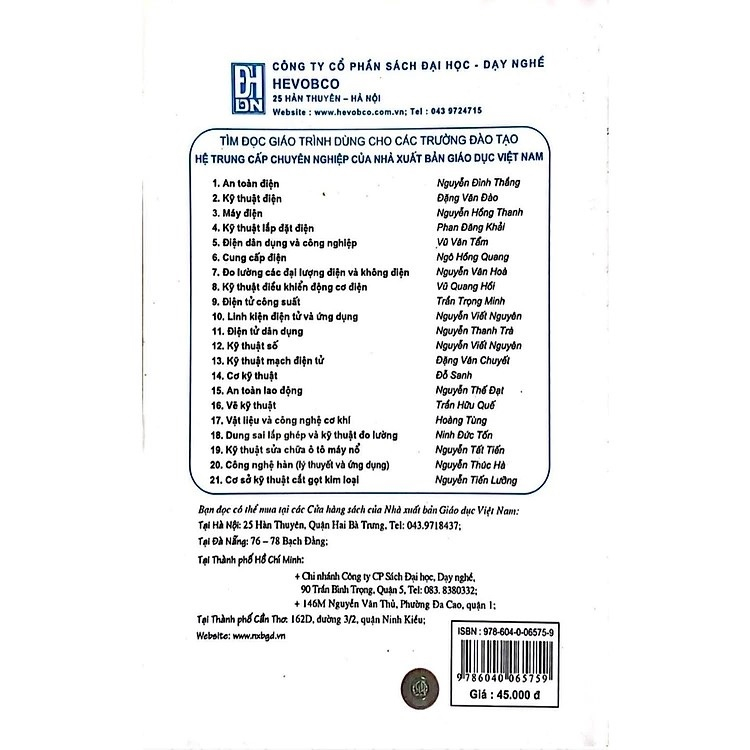 Sách - Giáo Trình Kĩ Thuật Điện
