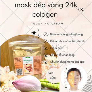 100grm mặt nạ dẻo vàng 24k đắp mặt nạ