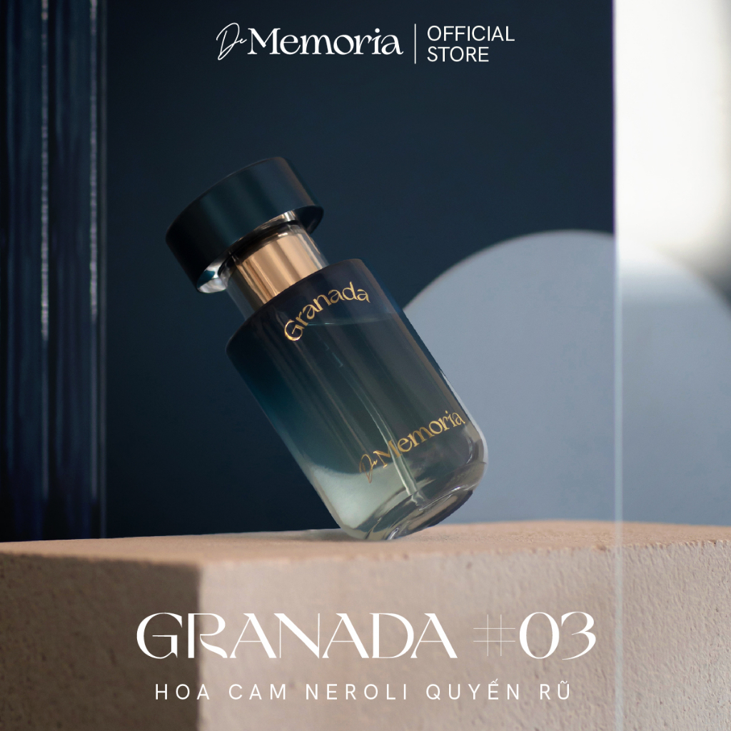 Nước Hoa Thơm Lâu De Memoria Quyến Rũ, Hoa Cam Nồng Nàn (30ml) - Granada 03 BST Ký Ức Đầu Tiên