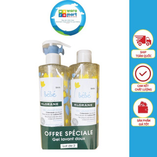 Gel tắm gội cho bé sơ sinh không cay mắt klorane bebe pháp