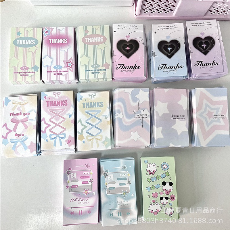 Set 5 Team Niêm Phong gói hàng dễ thương đủ hình nhiều màu sắc│100 x 50 mm│Xem thêm ở phần MÔ TẢ SẢN PHẨM