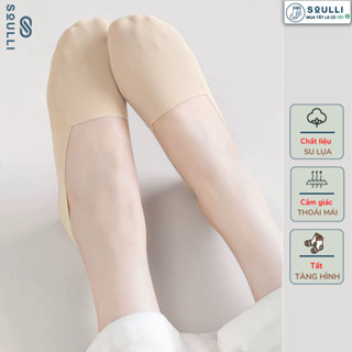 Tất đi giày lười có gót chống tuột - tất lười nam nữ chất su mịn, tất đi giày cao gót ôm chân thoáng khí Soulli Store