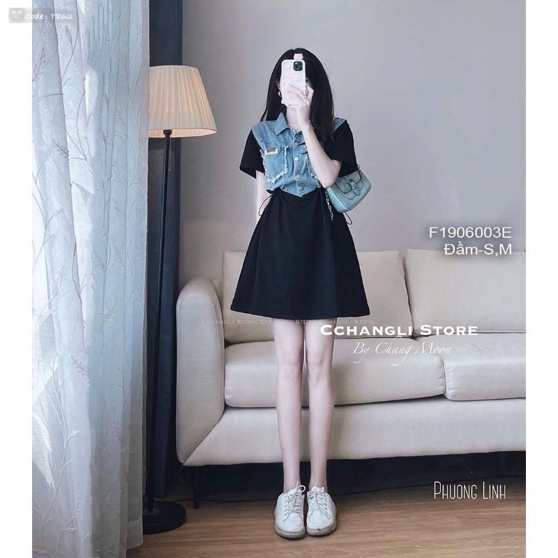 Mẫu mới   👉 VÁY THUN PHỐI BÒ RÚT EO 2 BÊN - HÀNG QC Feesize dưới 55kg 💯 hình chụp thật