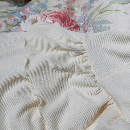 Đầm xòe hai tầng chất len tăm- Ringu shop