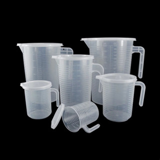 Giá ưu đãi Ca đong nhựa chịu nhiệt cao có nắp đậy với nhiều dung tích 250ml 500ml 1L 2L 3L 5L