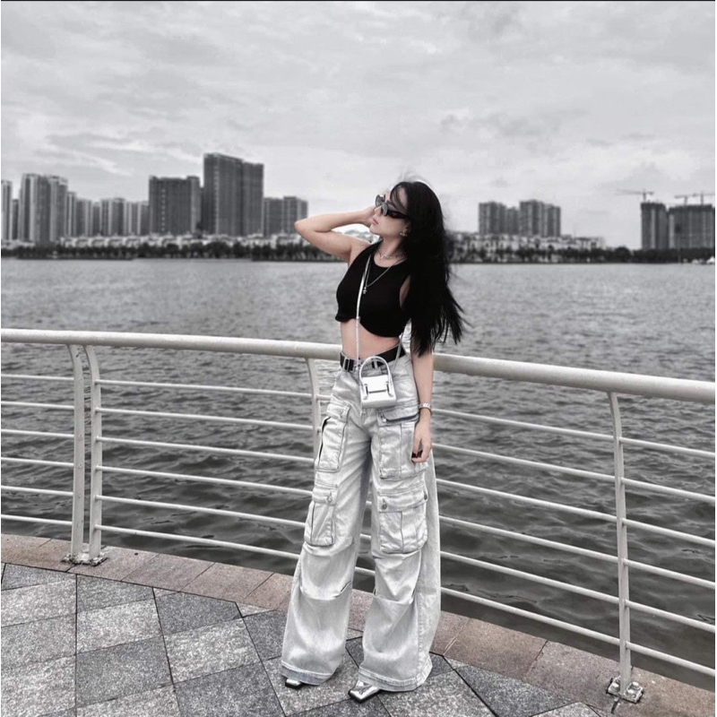 Túi Find Kapoor Bạc size 12 mini