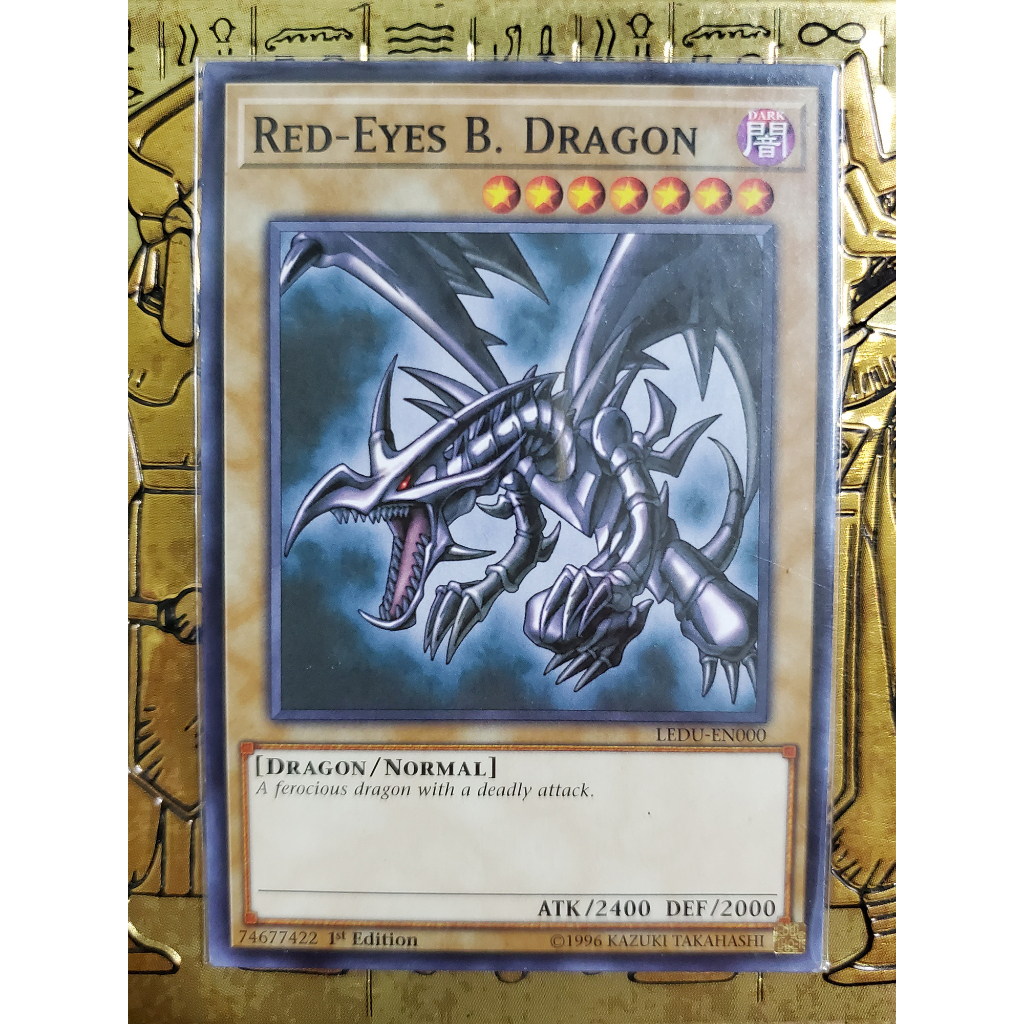 Thẻ bài yugioh Red-Eyes B. Dragon - LEDU-EN000 - Common 1st Edition