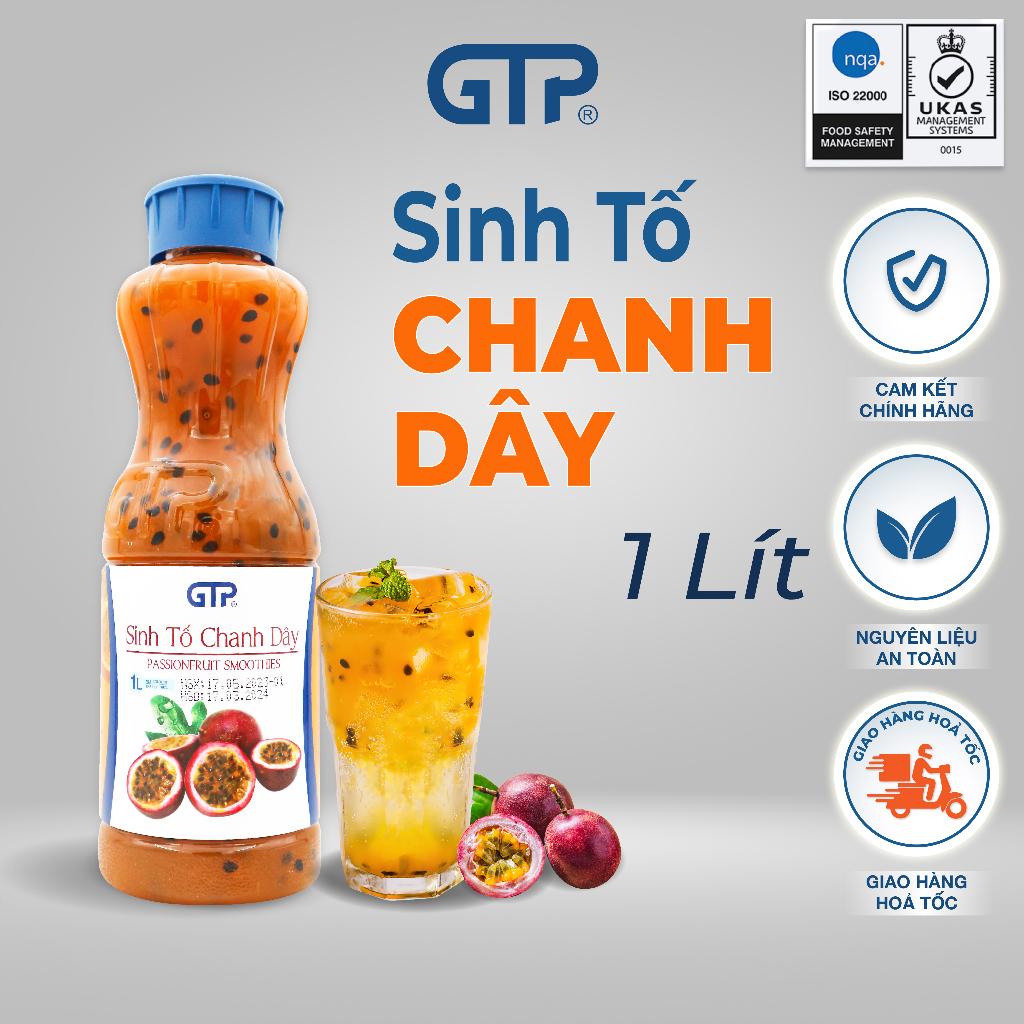 Sinh tố Mứt GTP  Đủ vị trái cây nguyên liệu làm bánh, làm đồ uống - Nguyên liệu pha chế trà trái cây