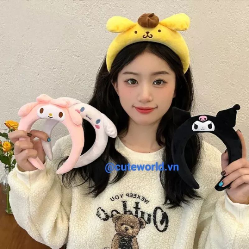 Băng Đô Nhân Vật Hoạt Hình Sanrio Cinnamoroll Kuromi Melody