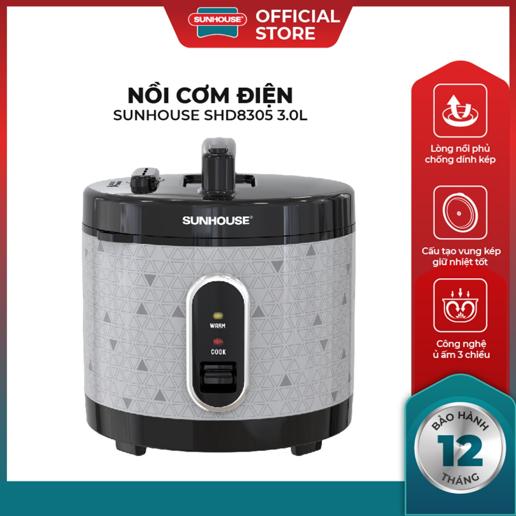 Nồi Cơm Điện 3L SUNHOUSE SHD8305