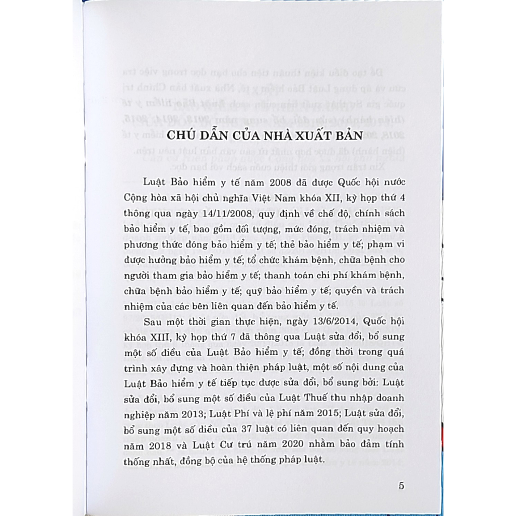 Sách - Luật Bảo Hiểm Y Tế (Hiện Hành) (Sửa Đổi, Bổ Sung Năm 2103, 2014, 2015, 2018, 2020)