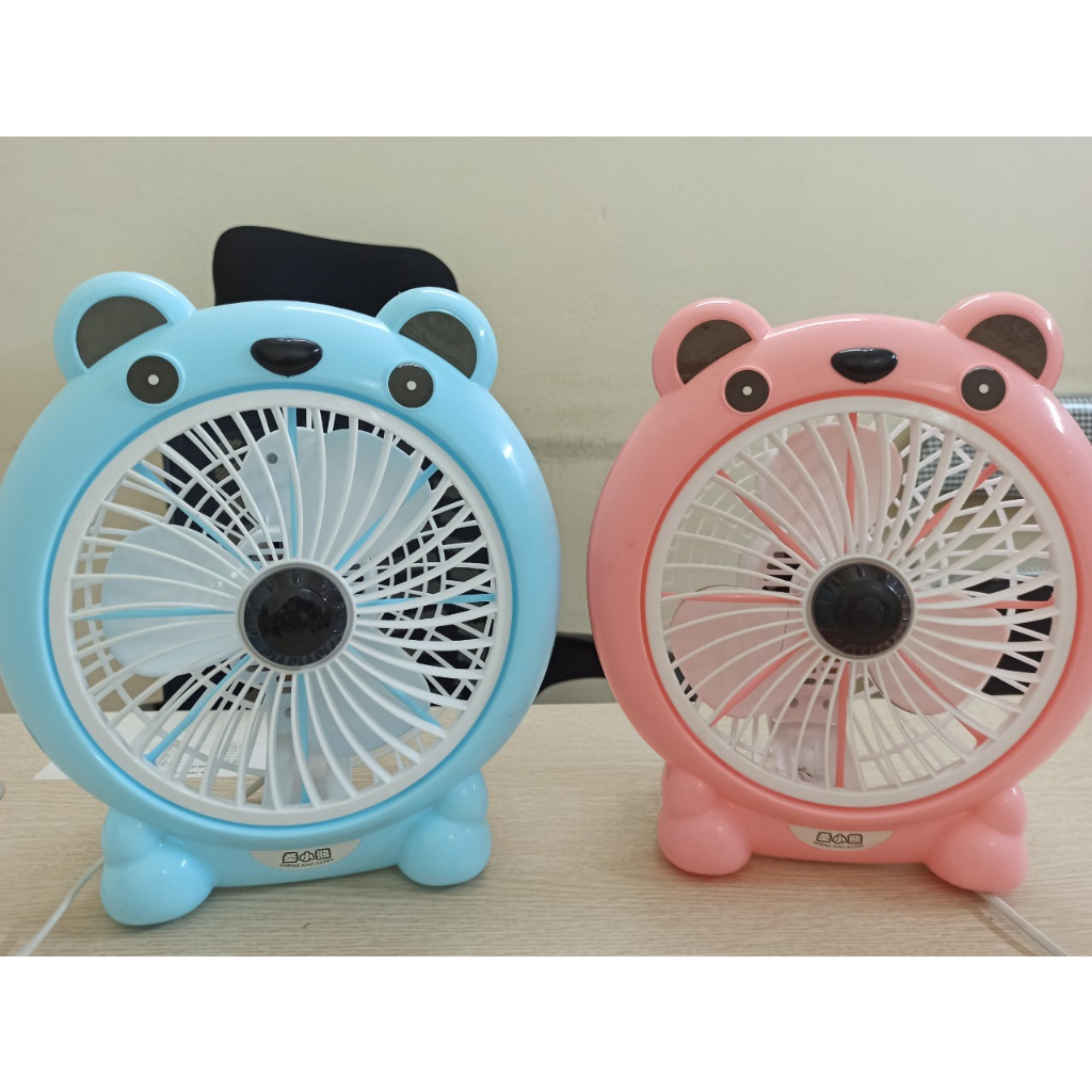 Quạt mini hình thú để bàn cắm điện văn phòng, Quạt văn phòng để bàn mini hình thú cắm điện