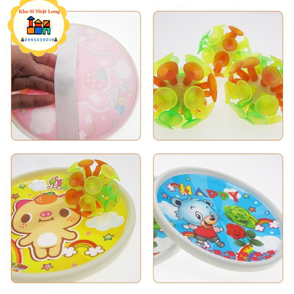 Dĩa nhựa hoạt hình cho bé bắt bóng dính Sticky ball