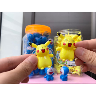 1 hộp gọt bút chì pikachu , hộp 60 chuốt chì siêu bền hình pikachu